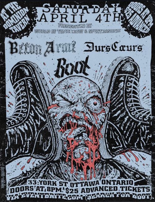 BÉTON ARMÉ, DURS CŒURS, BOOT @ Dominion