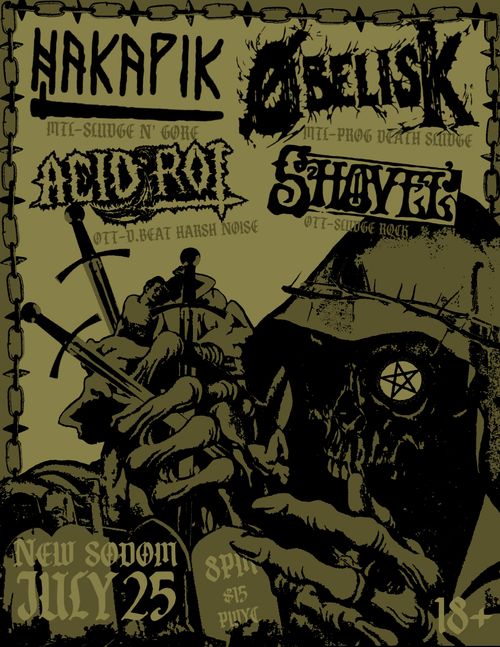 HAKAPIK, OBELISK, ACIDROT, SHOVEL at New Sodom