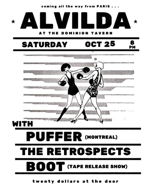 Alvilda (Paris), Puffer, The Retrospects, Boot