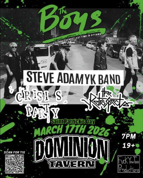 The Boys (UK), Steve Adamyk Band, Crisis Party, The Retrospects at The Dom
