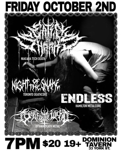 FRIDAY OCTOBER 2ND @ DOMINION TAVERN