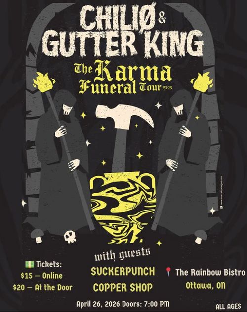 CHILIØ, Gutter King, Copper Shop, Sucker Punch at Rainbow Bistro