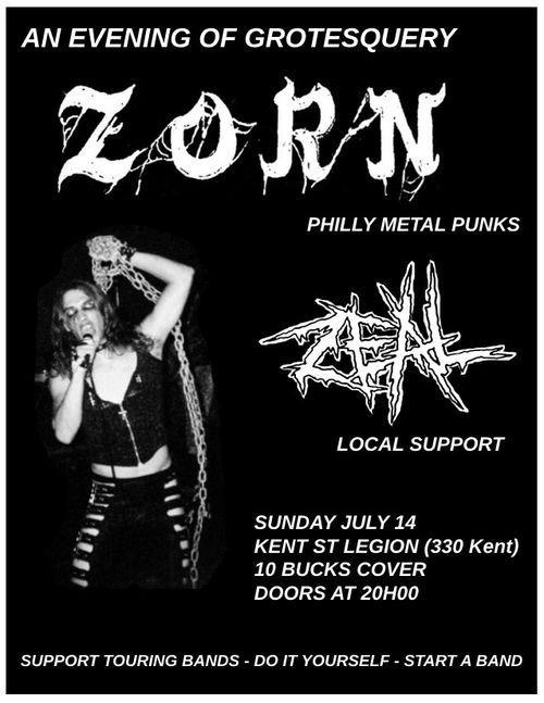 Zorn, Zeal at the legion