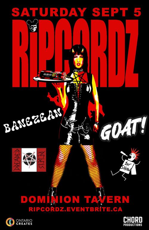 Ripcordz, Banezean, Goat!, The Dreaded Rebels, 1st Show @ The Dom